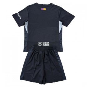 Dječji Nogometni Dres FC Barcelona Golmanski 2025-26 Crna