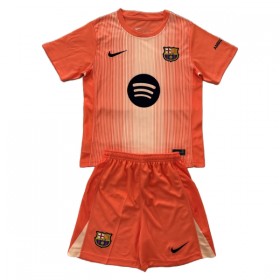 Dječji Nogometni Dres FC Barcelona Golmanski 2025-26 Naranča
