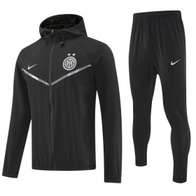 Inter Milan Trening Jakna Kapuljačom Komplet 2025-26 Crna