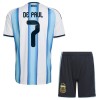 Dječji Nogometni Dres Argentina De Paul 7 Domaći SP 2026 Dječji Nogometni Dres Argentina De Paul 7 Domaći SP 2026