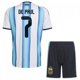 Dječji Nogometni Dres Argentina De Paul 7 Domaći SP 2026
