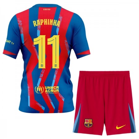 Dječji Nogometni Dres FC Barcelona Raphinha 11 Četvrta 2025-26