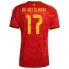 Nogometni Dres Belgija De Ketelaere 17 Domaći SP 2026