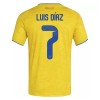 Nogometni Dres Kolumbija Luis Diaz 7 Domaći SP 2026 Nogometni Dres Kolumbija Luis Diaz 7 Domaći SP 2026