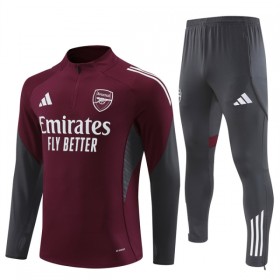 Arsenal Sweatshirt Za Trening Četvrt Zip 2025-26 Crvena
