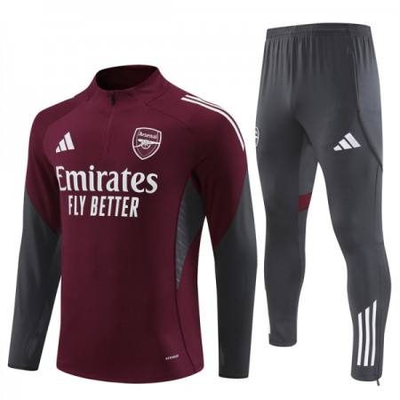 Arsenal Sweatshirt Za Trening Četvrt Zip 2025-26 Crvena Arsenal Sweatshirt Za Trening Četvrt Zip 2025-26 Crvena