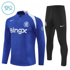Dječji Chelsea Sweatshirt Za Trening Četvrt Zip 2025-26 Plava
