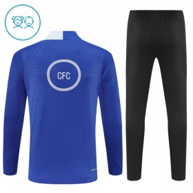 Dječji Chelsea Sweatshirt Za Trening Četvrt Zip 2025-26 Plava