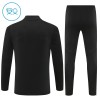 Dječji Real Madrid Sweatshirt Za Trening Četvrt Zip 2025-26 Crna