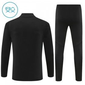 Dječji Real Madrid Sweatshirt Za Trening Četvrt Zip 2025-26 Crna