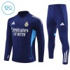 Dječji Real Madrid Sweatshirt Za Trening Četvrt Zip 2025-26 Navy Dječji Real Madrid Sweatshirt Za Trening Četvrt Zip 2025-26 Navy