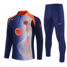 FC Barcelona Sweatshirt Za Trening Četvrt Zip 2025-26 Plava
