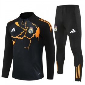 Real Madrid Sweatshirt Za Trening Četvrt Zip 2025-26 Crna