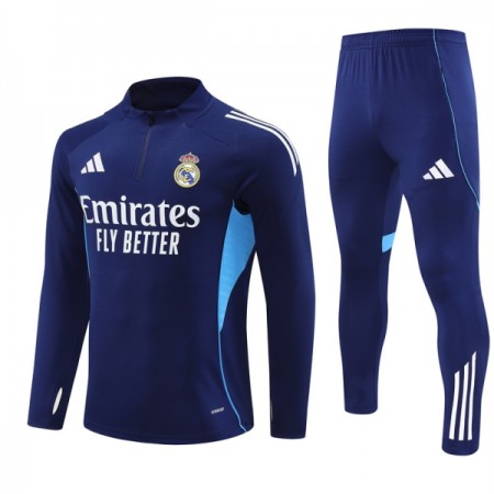Real Madrid Sweatshirt Za Trening Četvrt Zip 2025-26 Navy Real Madrid Sweatshirt Za Trening Četvrt Zip 2025-26 Navy
