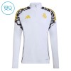 Dječji Real Madrid Sweatshirt Za Trening Četvrt Zip 2026-27 Bijela