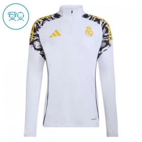 Dječji Real Madrid Sweatshirt Za Trening Četvrt Zip 2026-27 Bijela