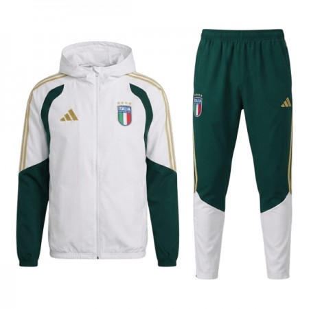 Italija Trening Jakna Kapuljačom Komplet 2026-27 Bijela