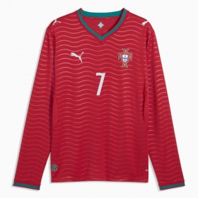 Nogometni Dres Portugal Ronaldo 7 Domaći SP 2026 Dugim Rukavima