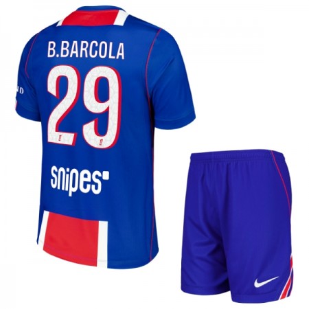 Dječji Nogometni Dres Paris Saint-Germain Bradley Barcola 29 Domaći 2026-27
