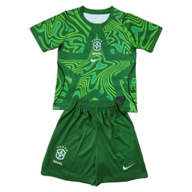 Dječji Nogometni Dres Brazil Golmanski Domaći SP 2026 Zelena