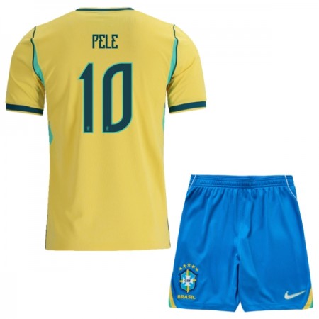 Dječji Nogometni Dres Brazil Pele 10 Domaći SP 2026