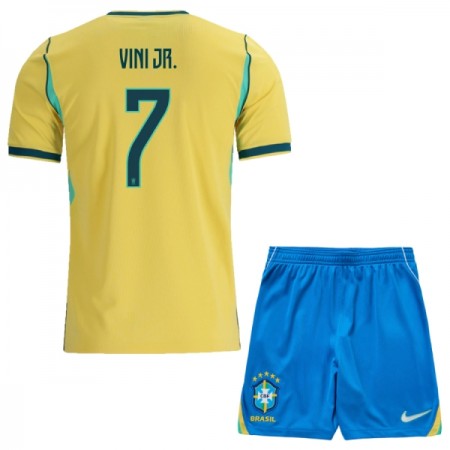 Dječji Nogometni Dres Brazil Vini JR. 7 Domaći SP 2026 Dječji Nogometni Dres Brazil Vini JR. 7 Domaći SP 2026