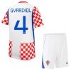 Dječji Nogometni Dres Hrvatska Gvardiol 4 Domaći SP 2026 Dječji Nogometni Dres Hrvatska Gvardiol 4 Domaći SP 2026