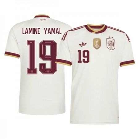 Nogometni Dres Španjolska 2 Stars Lamine Yamal 19 Gostujući SP 2026