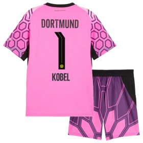 Dječji Nogometni Dres Borussia Dortmund Kobel 1 Golmanski Gostujući 2026-27 Ružičasta