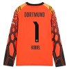 Nogometni Dres Borussia Dortmund Kobel 1 Golmanski Domaći 2026-27 Naranča Dugim Rukavima