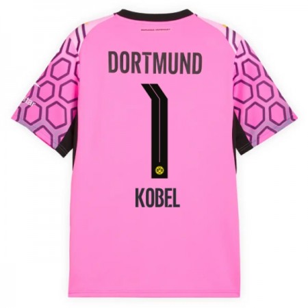 Nogometni Dres Borussia Dortmund Kobel 1 Golmanski Gostujući 2026-27 Ružičasta