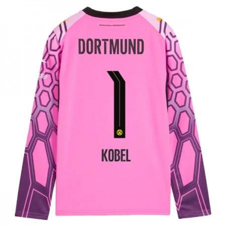 Nogometni Dres Borussia Dortmund Kobel 1 Golmanski Gostujući 2026-27 Ružičasta Dugim Rukavima