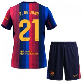 Dječji Nogometni Dres FC Barcelona F. De Jong 21 Domaći 2026-27