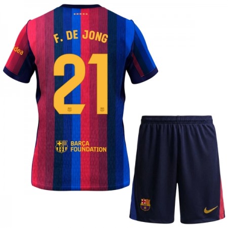 Dječji Nogometni Dres FC Barcelona F. De Jong 21 Domaći 2026-27 Dječji Nogometni Dres FC Barcelona F. De Jong 21 Domaći 2026-27