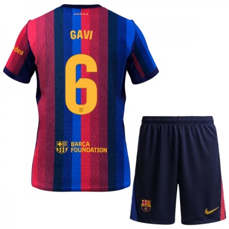 Dječji Nogometni Dres FC Barcelona Gavi 6 Domaći 2026-27 Dječji Nogometni Dres FC Barcelona Gavi 6 Domaći 2026-27