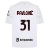 Nogometni Dres AC Milan Pavlovic 31 Gostujući 2026-27 Nogometni Dres AC Milan Pavlovic 31 Gostujući 2026-27