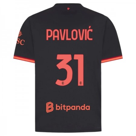 Nogometni Dres AC Milan Pavlovic 31 Treći 2026-27 Nogometni Dres AC Milan Pavlovic 31 Treći 2026-27