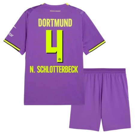 Dječji Nogometni Dres Borussia Dortmund N. Schlotterbeck 4 Treći 2026-27 Dječji Nogometni Dres Borussia Dortmund N. Schlotterbeck 4 Treći 2026-27