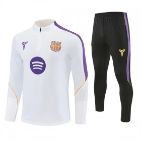 Barcelona Sweatshirt Za Trening Četvrt Zip 2026-27 Bijela
