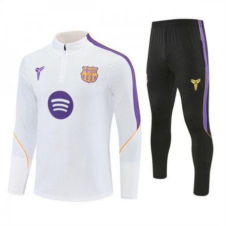 Barcelona Sweatshirt Za Trening Četvrt Zip 2026-27 Bijela Barcelona Sweatshirt Za Trening Četvrt Zip 2026-27 Bijela