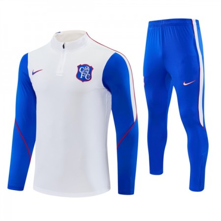 Chelsea Sweatshirt Za Trening Četvrt Zip 2026-27 Bijela Chelsea Sweatshirt Za Trening Četvrt Zip 2026-27 Bijela