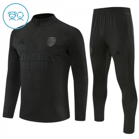 Dječji Arsenal Sweatshirt Za Trening Četvrt Zip 2026-27 Crna Dječji Arsenal Sweatshirt Za Trening Četvrt Zip 2026-27 Crna