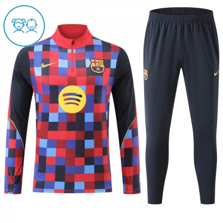 Dječji Barcelona Sweatshirt Za Trening Četvrt Zip 2026-27 Crvena Dječji Barcelona Sweatshirt Za Trening Četvrt Zip 2026-27 Crvena
