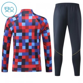 Dječji Barcelona Sweatshirt Za Trening Četvrt Zip 2026-27 Crvena