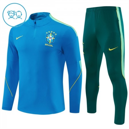 Dječji Brazil Sweatshirt Za Trening Četvrt Zip 2026-27 Plava Dječji Brazil Sweatshirt Za Trening Četvrt Zip 2026-27 Plava