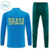 Dječji Brazil Sweatshirt Za Trening Četvrt Zip 2026-27 Plava