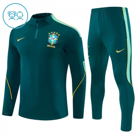 Dječji Brazil Sweatshirt Za Trening Četvrt Zip 2026-27 Zelena Dječji Brazil Sweatshirt Za Trening Četvrt Zip 2026-27 Zelena