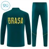 Dječji Brazil Sweatshirt Za Trening Četvrt Zip 2026-27 Zelena