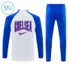 Dječji Chelsea Sweatshirt Za Trening Četvrt Zip 2026-27 Bijela