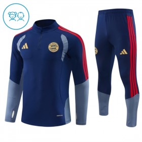 Dječji FC Bayern München Sweatshirt Za Trening Četvrt Zip 2026-27 Plava